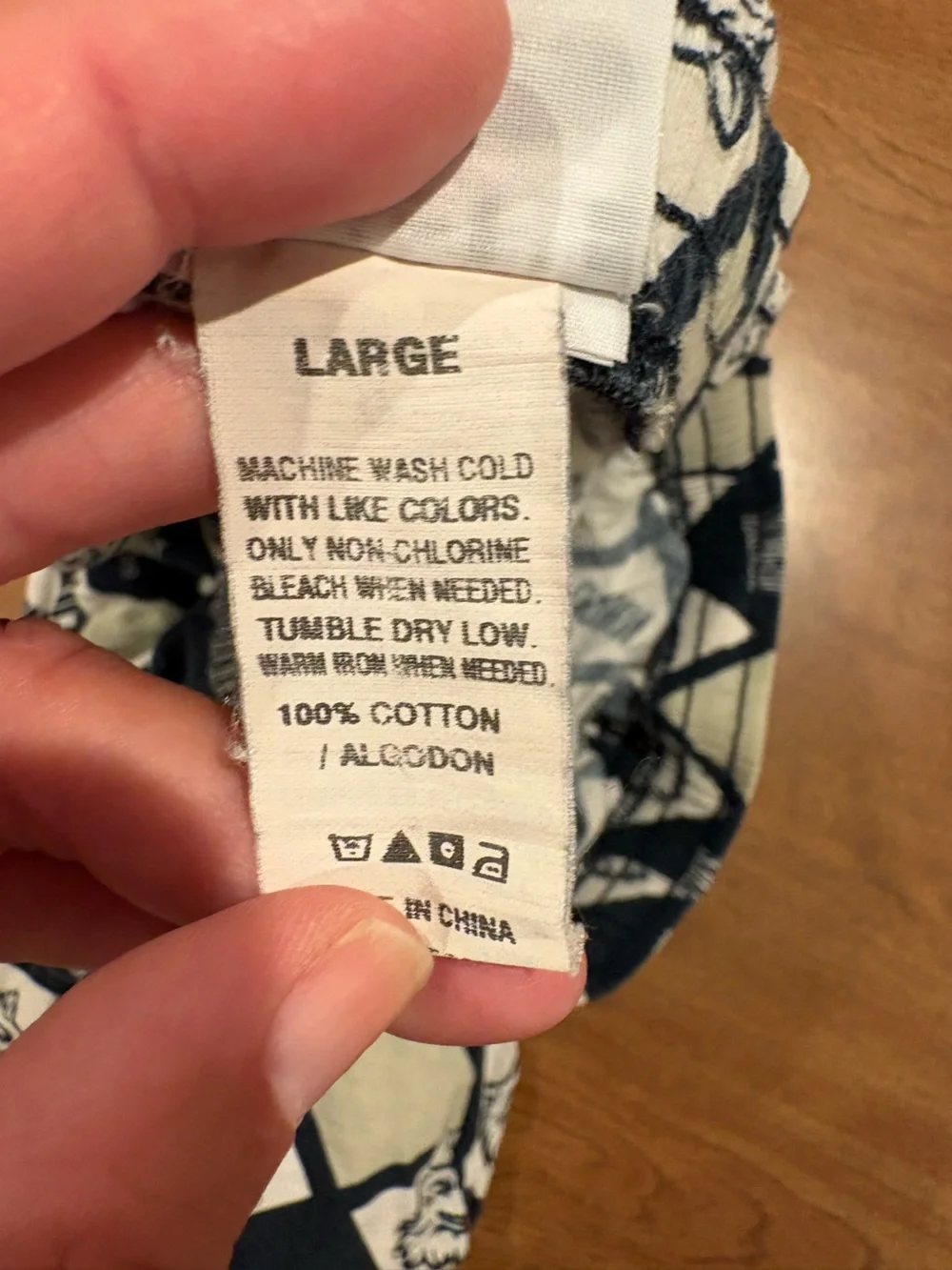 UConn Huskies Logo Print Lounge Boxer Shorts in Navy and Cream 100% Cotton